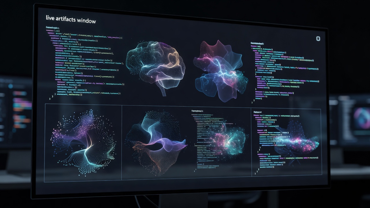 Claude 3.5 Sonnet computational interface and live artifacts window