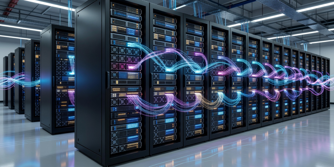 Cloud server automation racks and API microservice connections